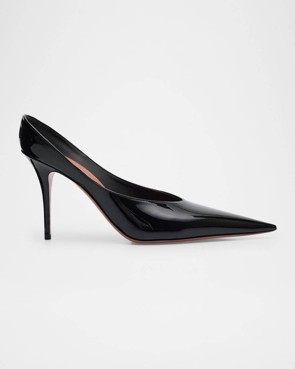 Anok Patent Leather Mule Pumps